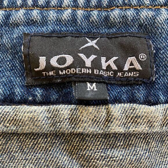 Vintage Jean Skirt Lace Up Sides Medium Wash Denim Mini Skirt Size Medium - Picture 6 of 10